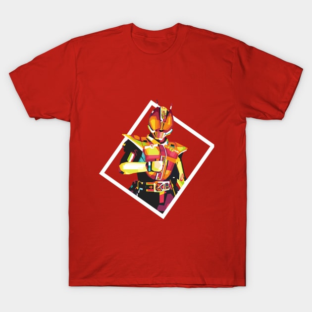 Kamen Rider Den O Sword Form T-Shirt by desilutfiaa